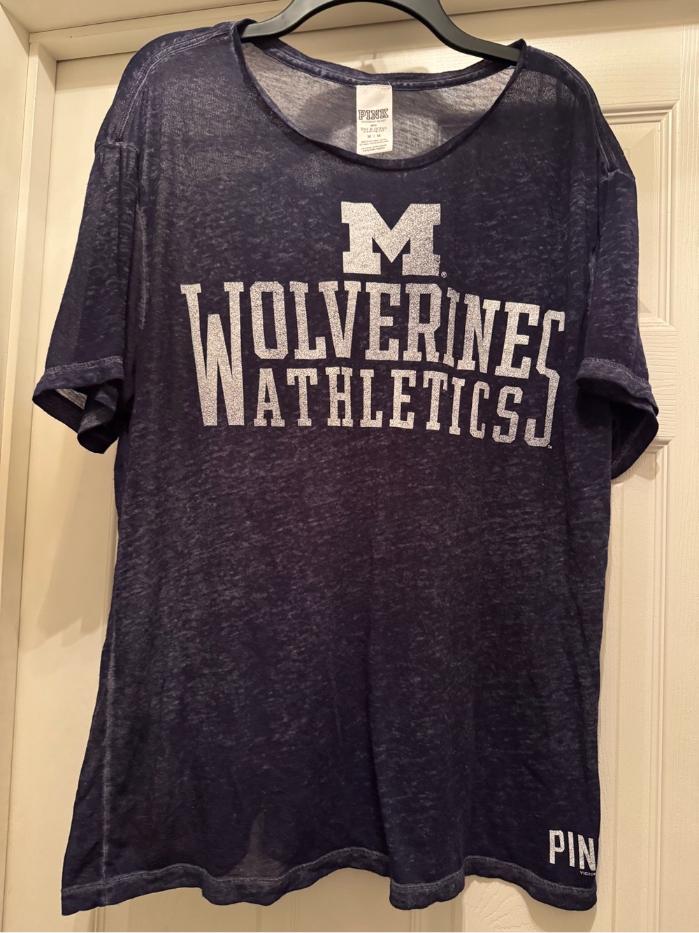 Vintage Y2K PINK Victoria's Secret Michigan Shirt